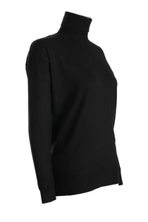 Vedi Oversize Boğazlı Uzun Kol Kadın Triko - Minimalist ve Rahat