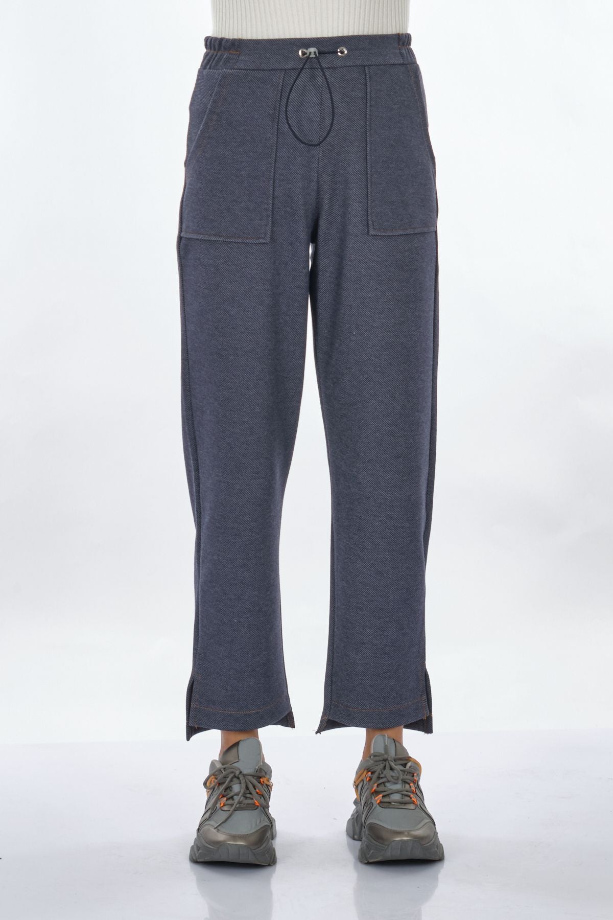 Vedi Oversize Yüksek Bel Kadın Pantolon - Minimalist Stil Secondary image