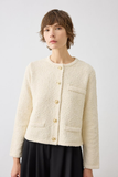 Verona Textured Knit Short Cardigan Tailor Shop 