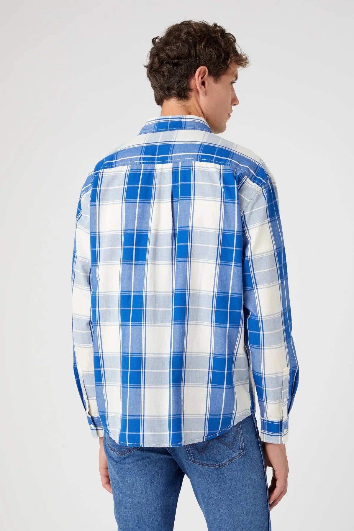 Wrangler Oversize Kareli Uzun Kol Erkek Gömleği - Günlük & Şık
