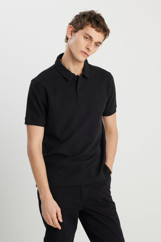 Wrangler Erkek Minimalist Polo Yaka Kısa Kol T-Shirt - Günlük Stil