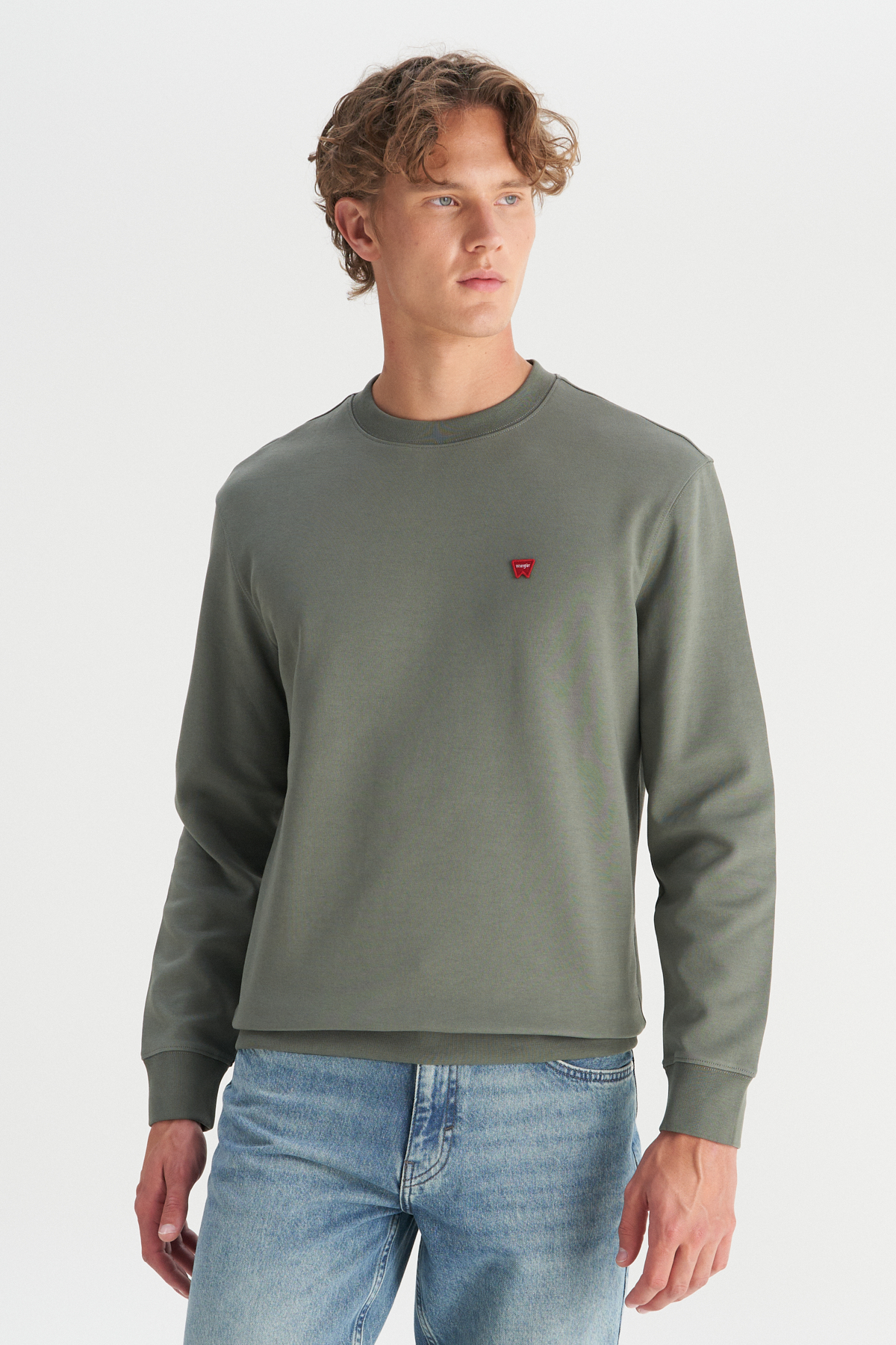Wrangler Erkek Regular Fit Normal Kesim Bisiklet Yaka Logo Detaylı Sweatshirt Main image