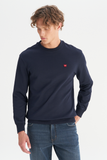 Wrangler Men's Regular Fit Crew Neck Sweatshirt with Logo Detail