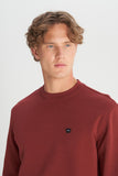 Wrangler Men's Regular Fit Crew Neck Sweatshirt with Logo Detail