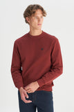 Wrangler Men's Regular Fit Crew Neck Sweatshirt with Logo Detail