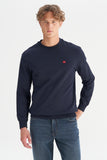 Wrangler Men's Regular Fit Crew Neck Sweatshirt with Logo Detail