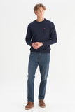 Wrangler Men's Regular Fit Crew Neck Sweatshirt with Logo Detail