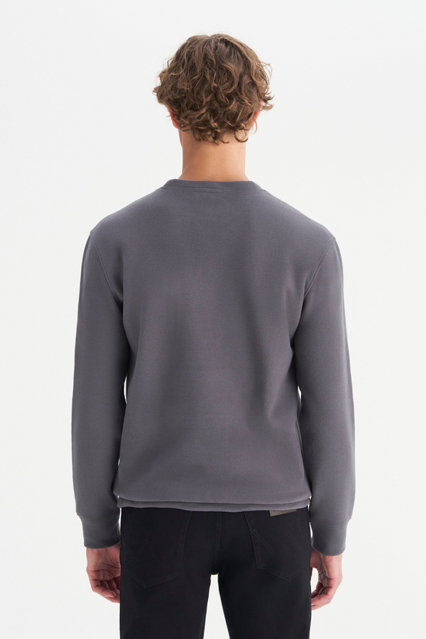 Wrangler Erkek Regular Fit Normal Kesim Bisiklet Yaka Selanik Örgü Sweatshirt
