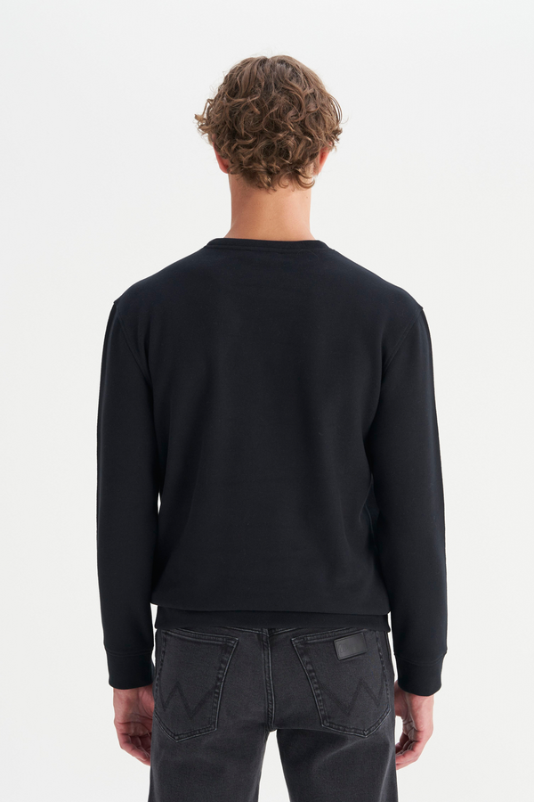 Wrangler Erkek Regular Fit Normal Kesim Bisiklet Yaka Selanik Örgü Sweatshirt