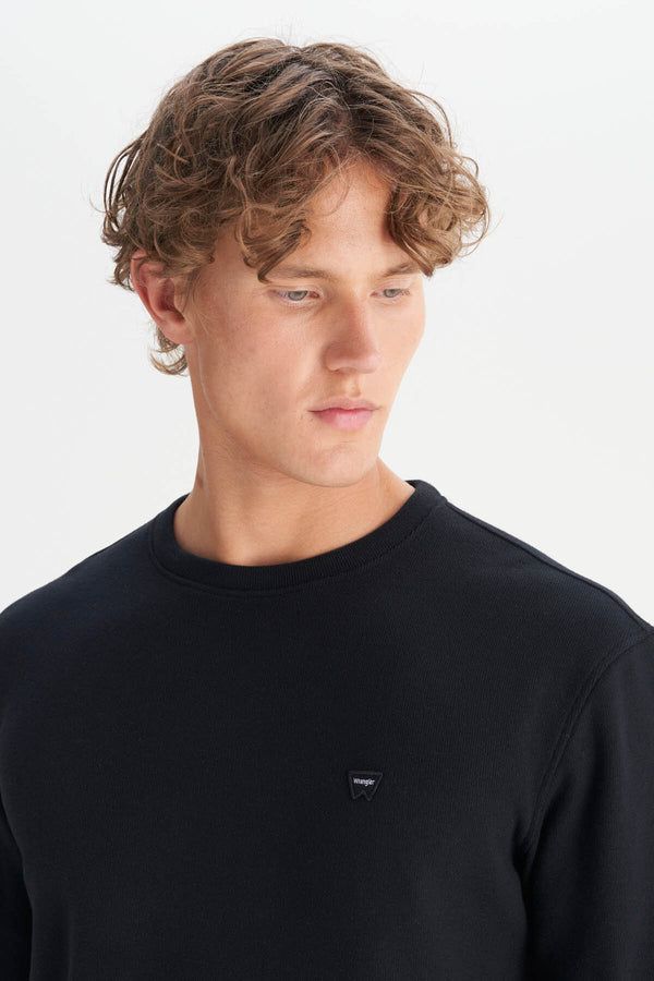 Wrangler Erkek Regular Fit Normal Kesim Bisiklet Yaka Selanik Örgü Sweatshirt