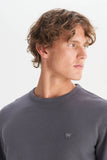 Wrangler Men's Regular Fit Crew Neck Rib Knit Sweatshirt