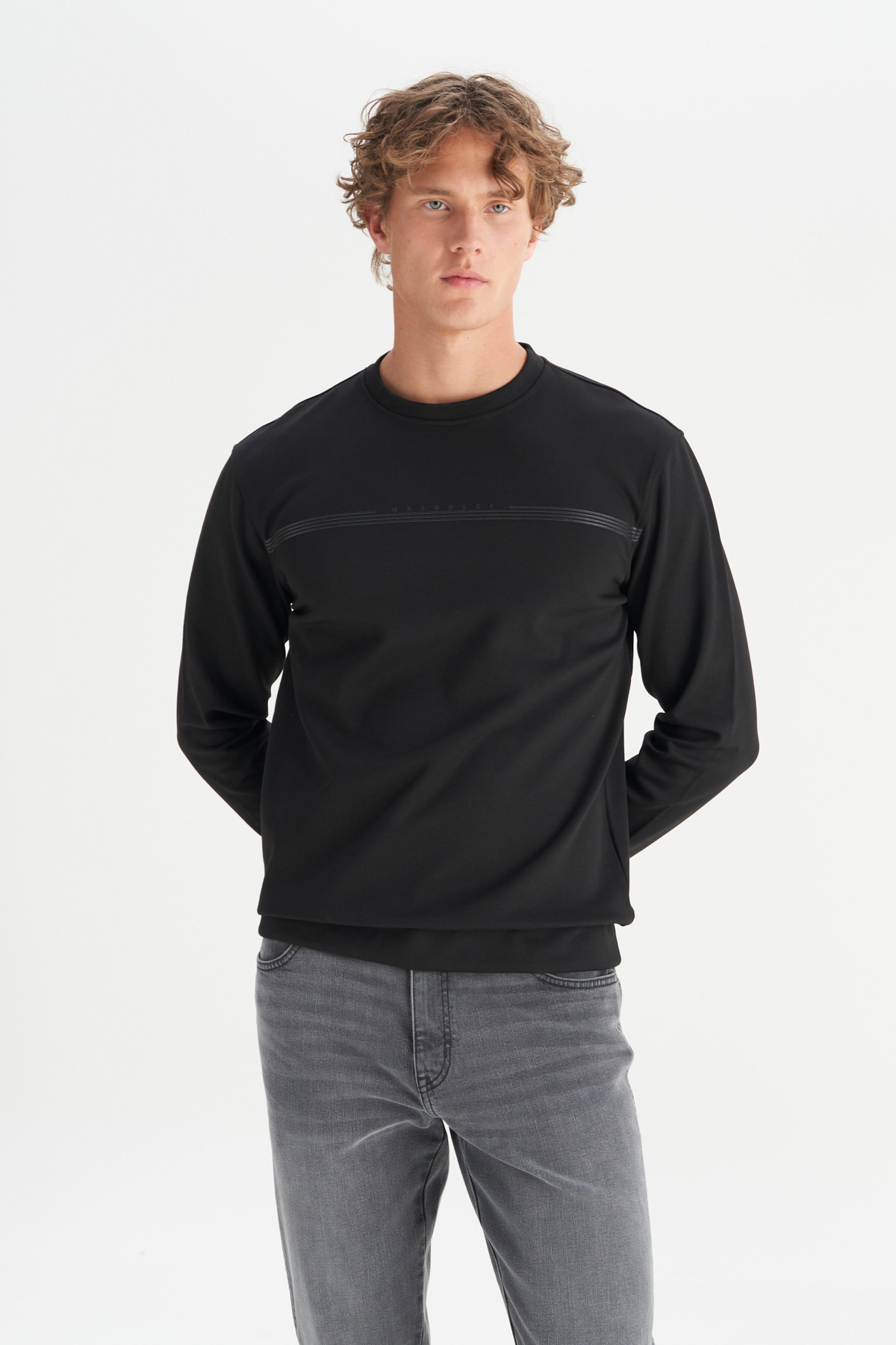 Wrangler Erkek Regular Fit Normal Kesim Bisiklet Yaka Sweatshirt Main image