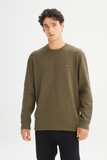 Wrangler Regular Fit Crew Neck Rib Knit Sweatshirt
