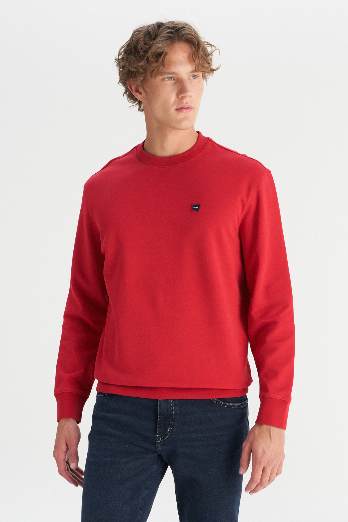 Wrangler Erkek Regular Fit Normal Kesim Bisiklet Yaka Logo Detaylı Sweatshirt Main image