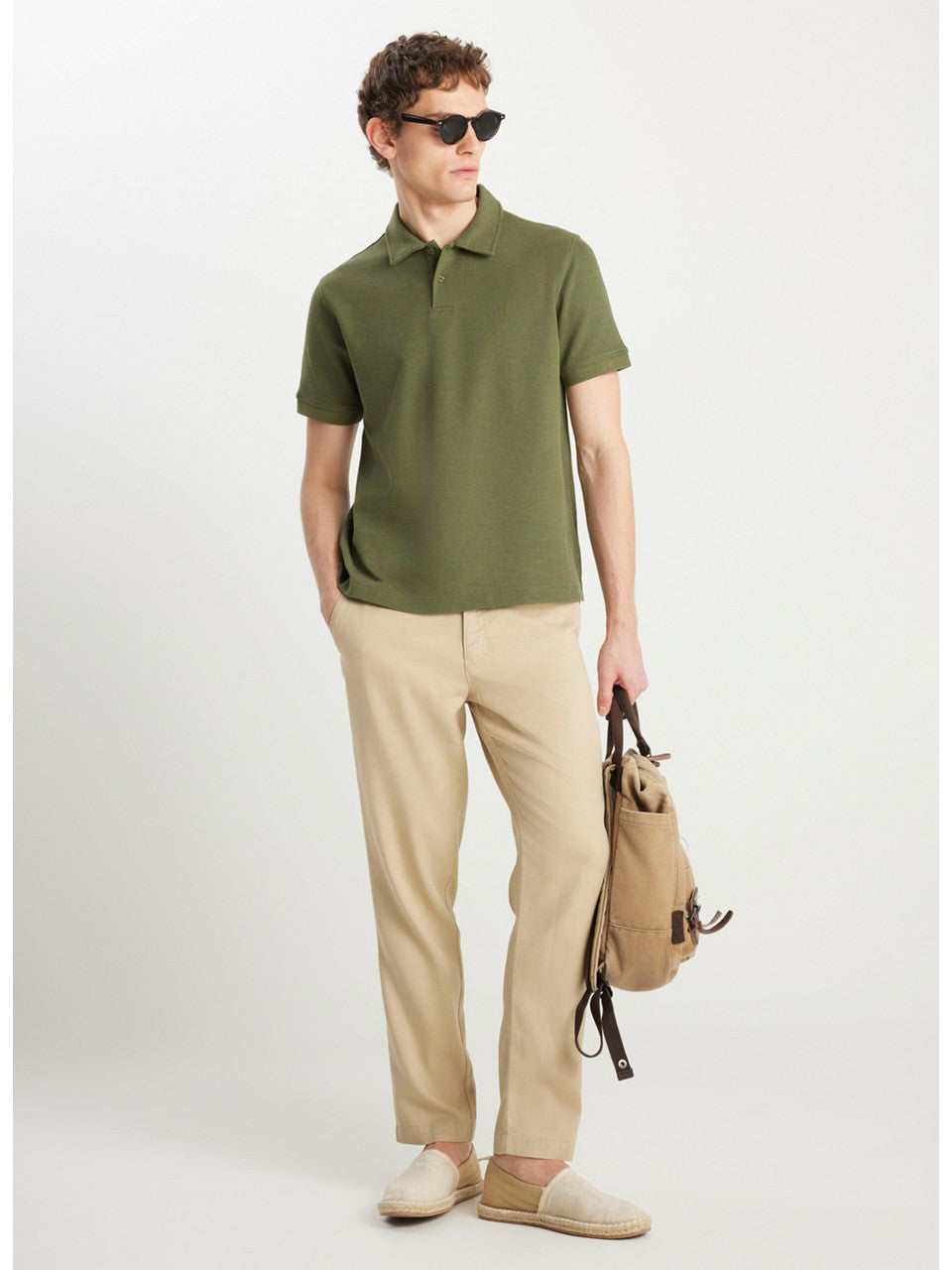 Wrangler Erkek Regular Fit Polo Yaka Pike Pamuklu Kısa Kollu T-Shirt