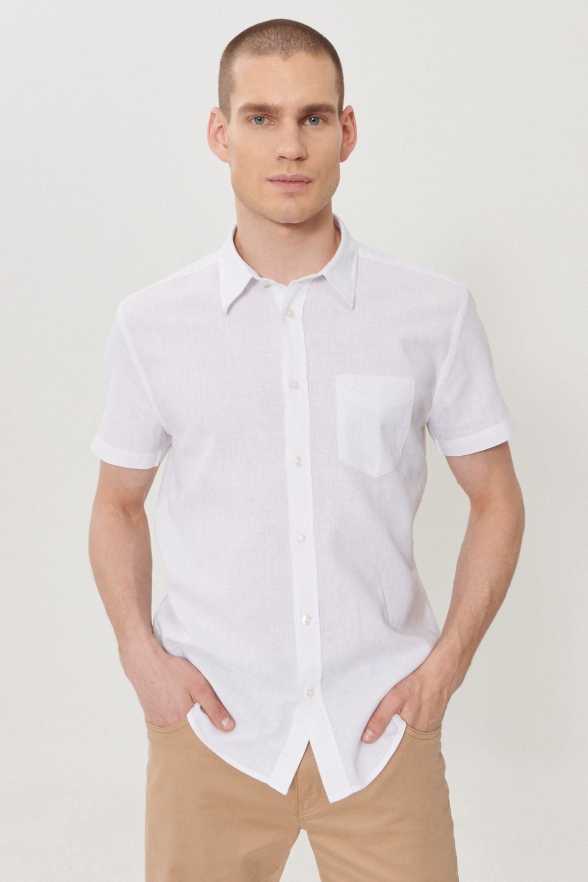 Wrangler Oversize Kısa Kol Erkek Gömlek - Minimalist Stil