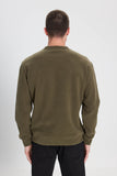 Wrangler Regular Fit Crew Neck Rib Knit Sweatshirt