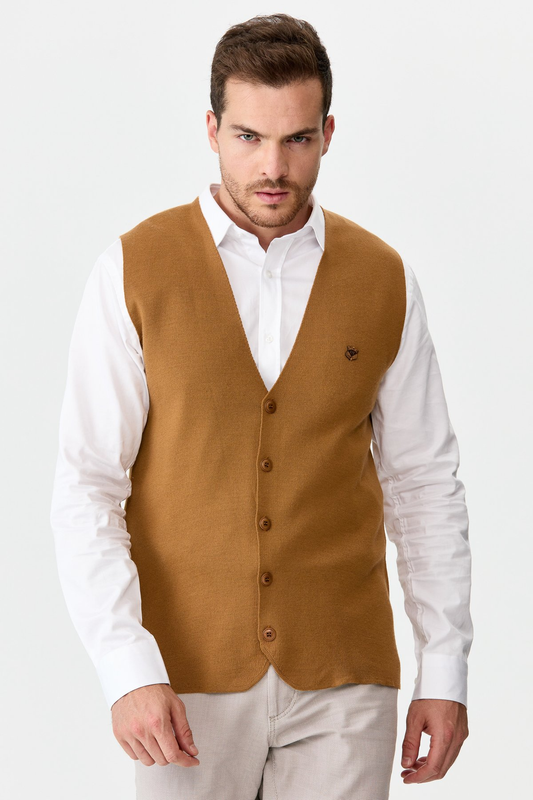 Men's Thin Knit Plain Vest Pattern