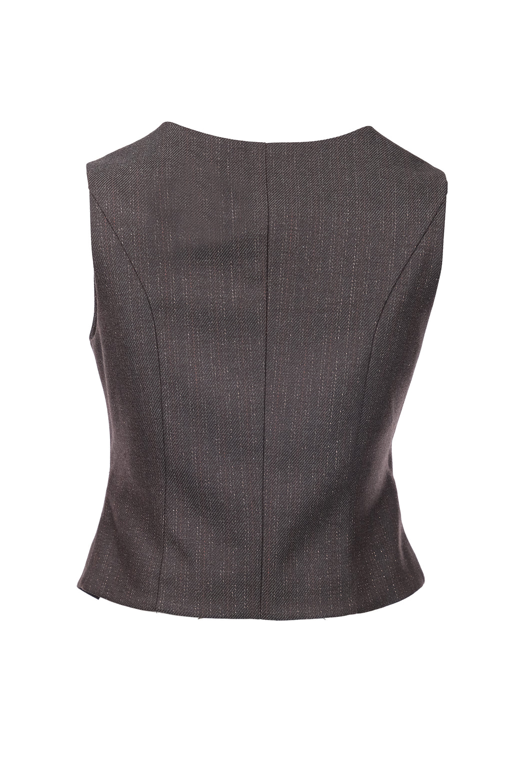 Ekol Minimalist V Yaka Kolsuz Crop Yelek - Günlük & İş Kombinleri İçin