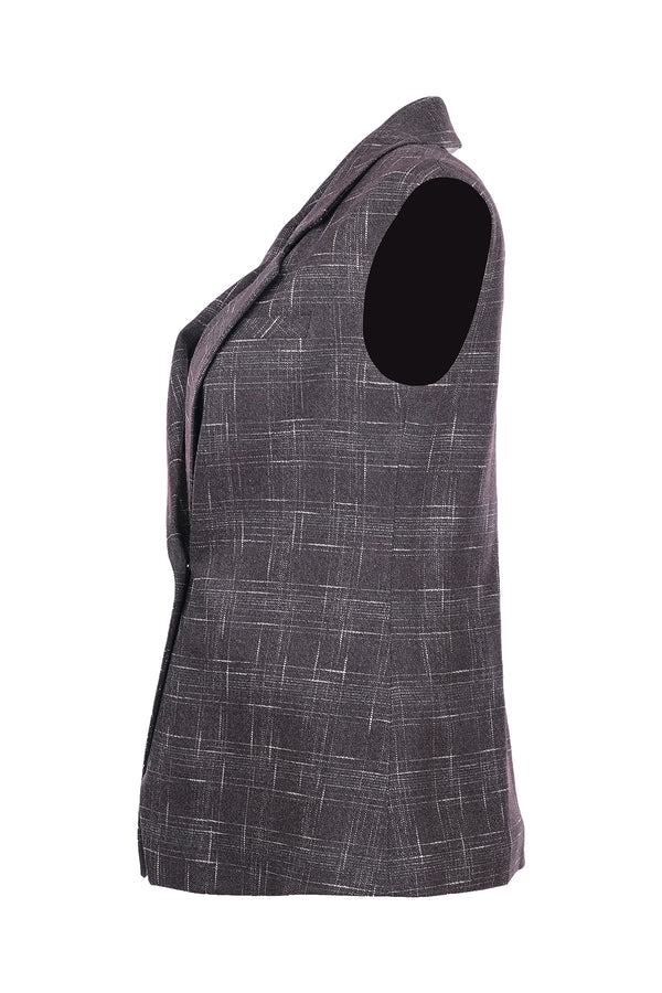 Ekol Minimalist Oversize Kolsuz Yelek - Günlük ve Şık