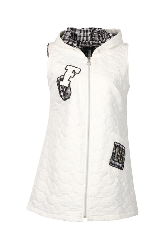 Vedi Midi Kapüşonlu Oversize Yelek - Minimalist Tarz