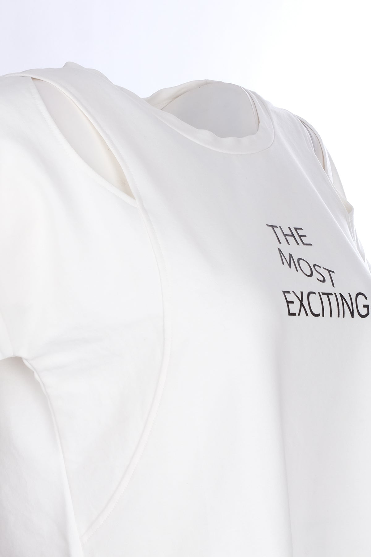Ysatis Oversize Minimalist Kadın Bluz - Kısa Kol - Günlük