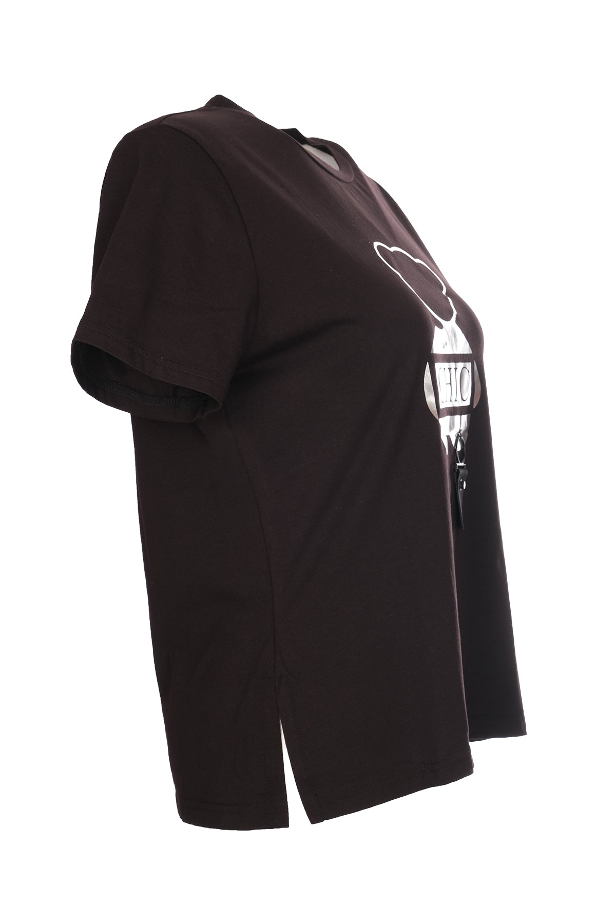 Ysatis Minimalist Oversize Kadın Bluz - Kısa Kol Yuvarlak Yaka