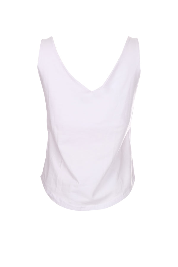 Ysatis Minimalist V Yaka Kolsuz Crop Bluz - Günlük Tarz