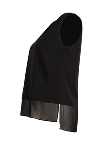 Ysatis V Yaka Kolsuz Şifon Bluz - Minimalist Günlük Tarz