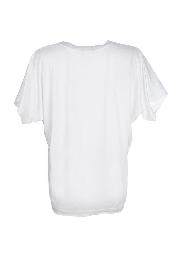 Ysatis Minimalist V Yaka Oversize Crop Bluz - Rahat ve Şık