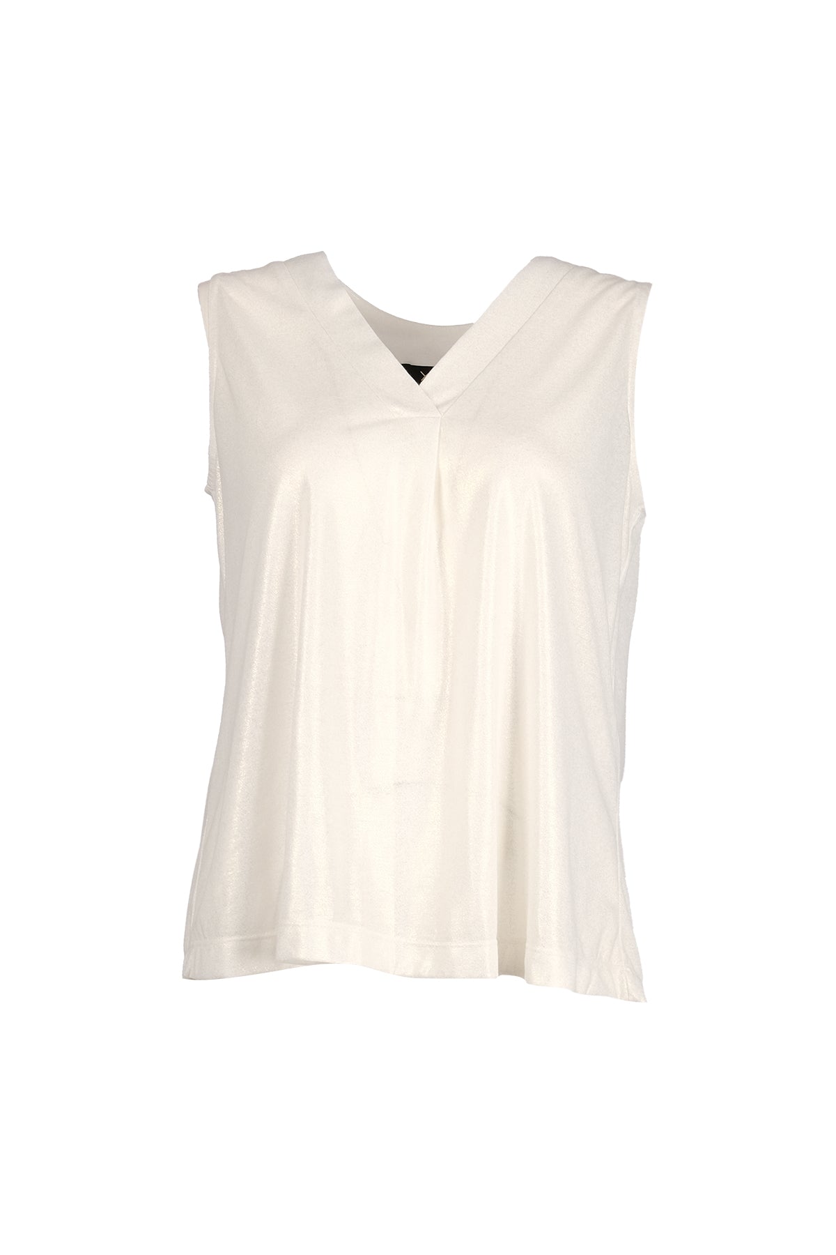 Ysatis Oversize V Yaka Kolsuz Minimalist Kadın Bluz - Günlük & Gece