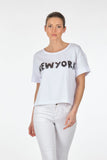 Ysatis Minimalist Crop T-Shirt - Yuvarlak Yaka - Günlük