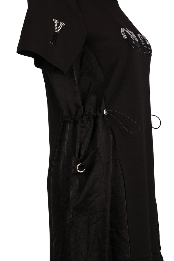 Ysatis Oversize Midi Elbise - Kısa Kol - Günlük Şıklık