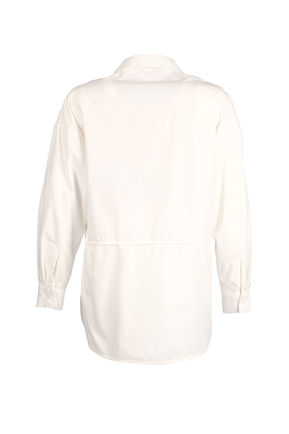 Ysatis Minimalist Oversize Uzun Kol Gömlek Yaka Kadın Gömlek