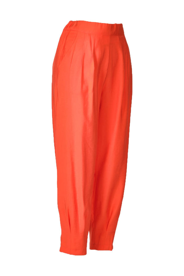 Ysatis Midi Pileli Oversize Kadın Pantolon - Minimalist Tarz