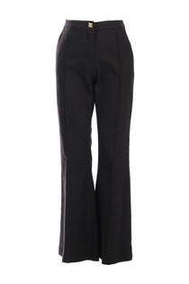 Ysatis Minimalist Yüksek Bel Çizgili Kemerli Kadın Pantolon - Günlük & İş