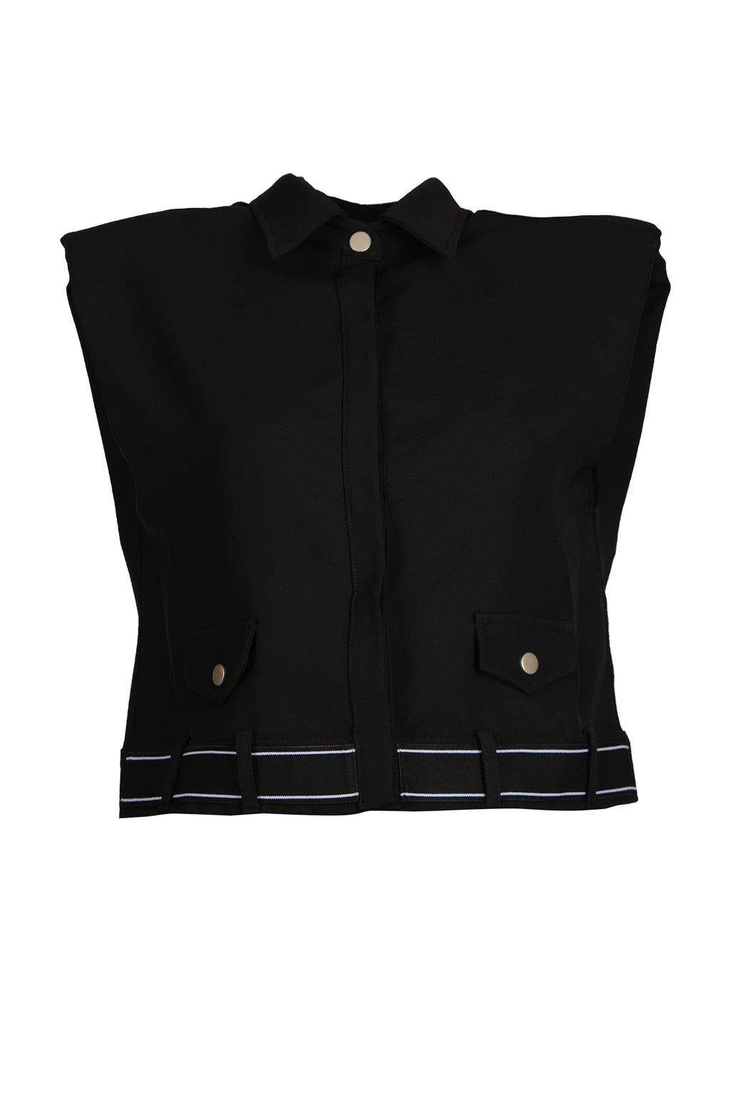 Ysatis Oversize Kolsuz Crop Yelek - Minimalist Şıklık