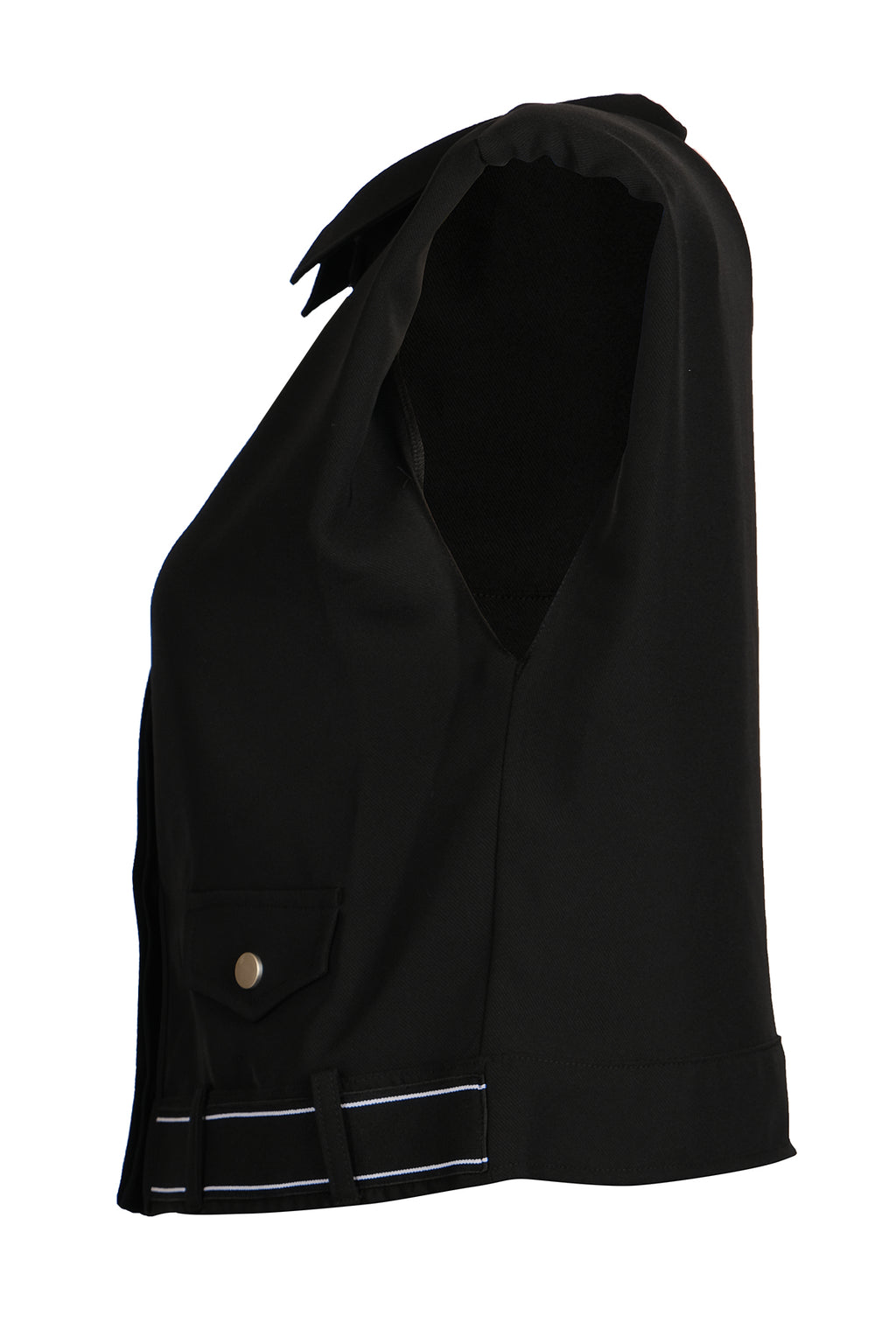 Ysatis Oversize Kolsuz Crop Yelek - Minimalist Şıklık