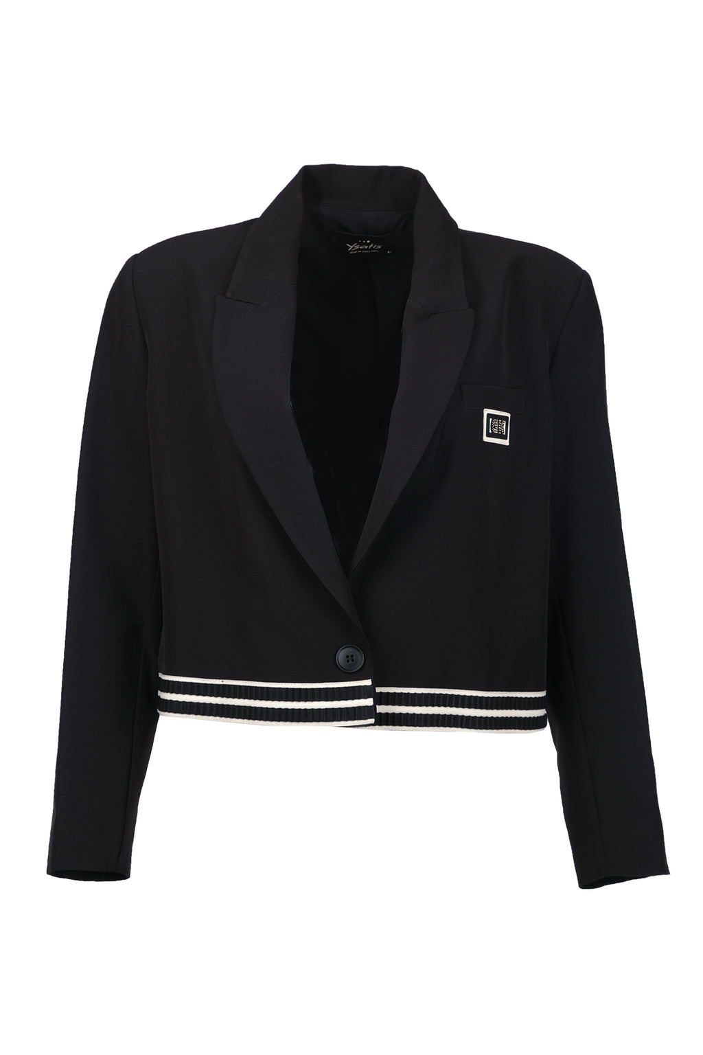 Ysatis Minimalist Crop Blazer Ceket - Uzun Kol - Günlük & Şık