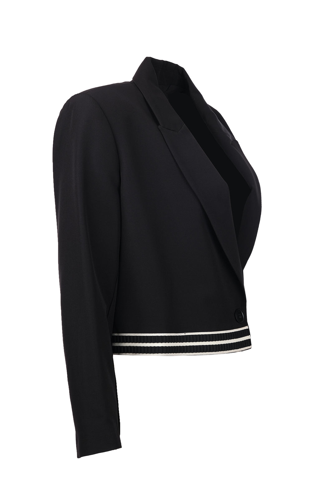 Ysatis Minimalist Crop Blazer Ceket - Uzun Kol - Günlük & Şık