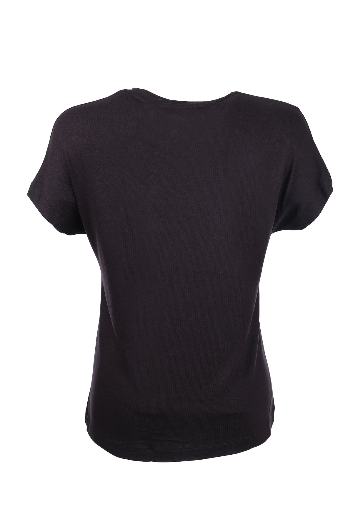 Ysatis Minimalist Oversize Kısa Kol Kadın Bluz - Leopar Detay