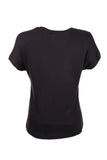 Ysatis Minimalist Oversize Kısa Kol Kadın Bluz - Leopar Detay