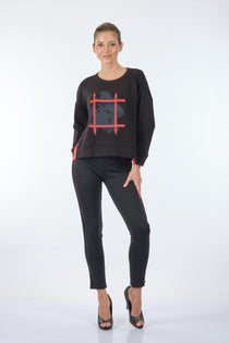 Ysatis Oversize Crop Uzun Kollu Kadın Triko - Minimalist Günlük Stil