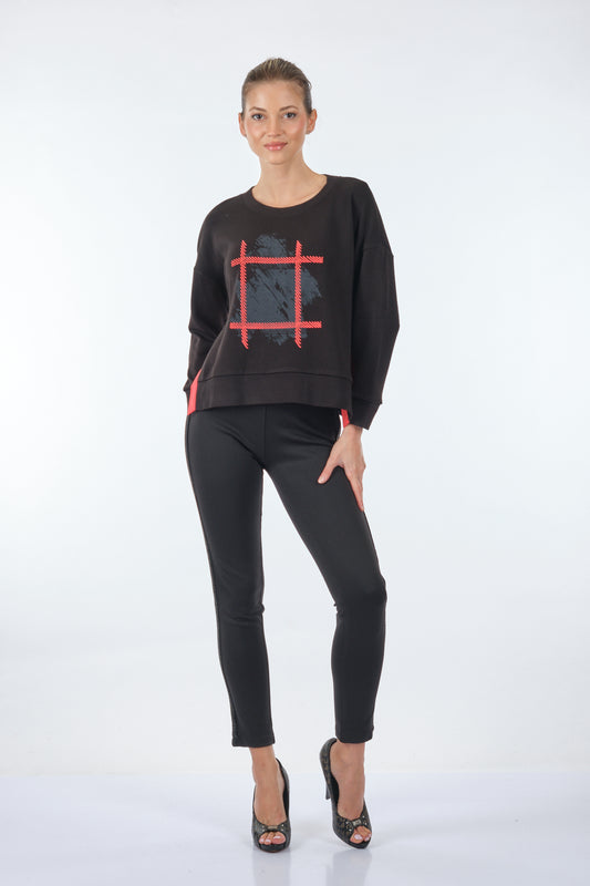 Ysatis Oversize Crop Uzun Kollu Kadın Triko - Minimalist Günlük Stil