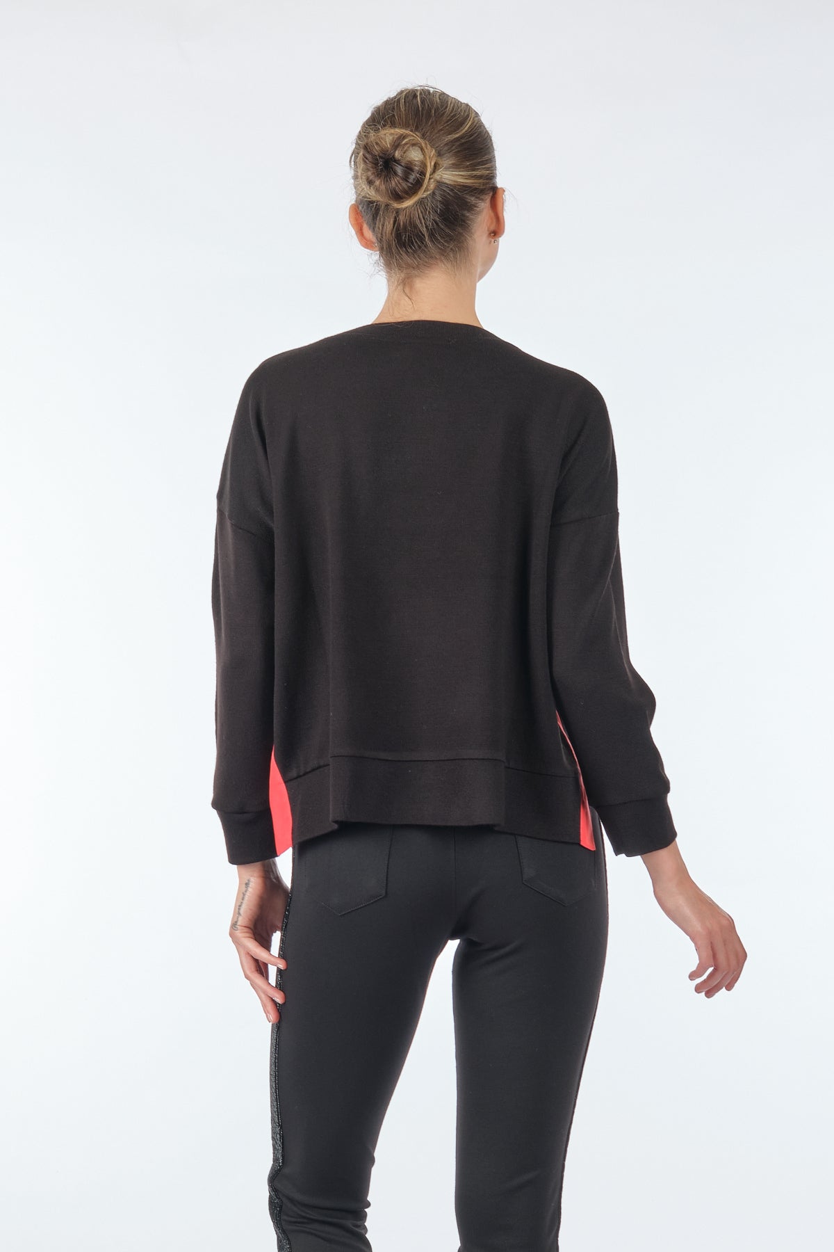 Ysatis Oversize Crop Uzun Kollu Kadın Triko - Minimalist Günlük Stil