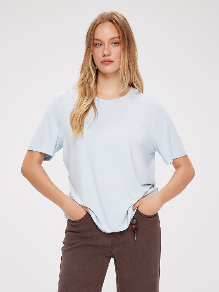 Yuvarlak Yaka Kısa Kol T-Shirt FAİK SÖNMEZ İkincil görsel